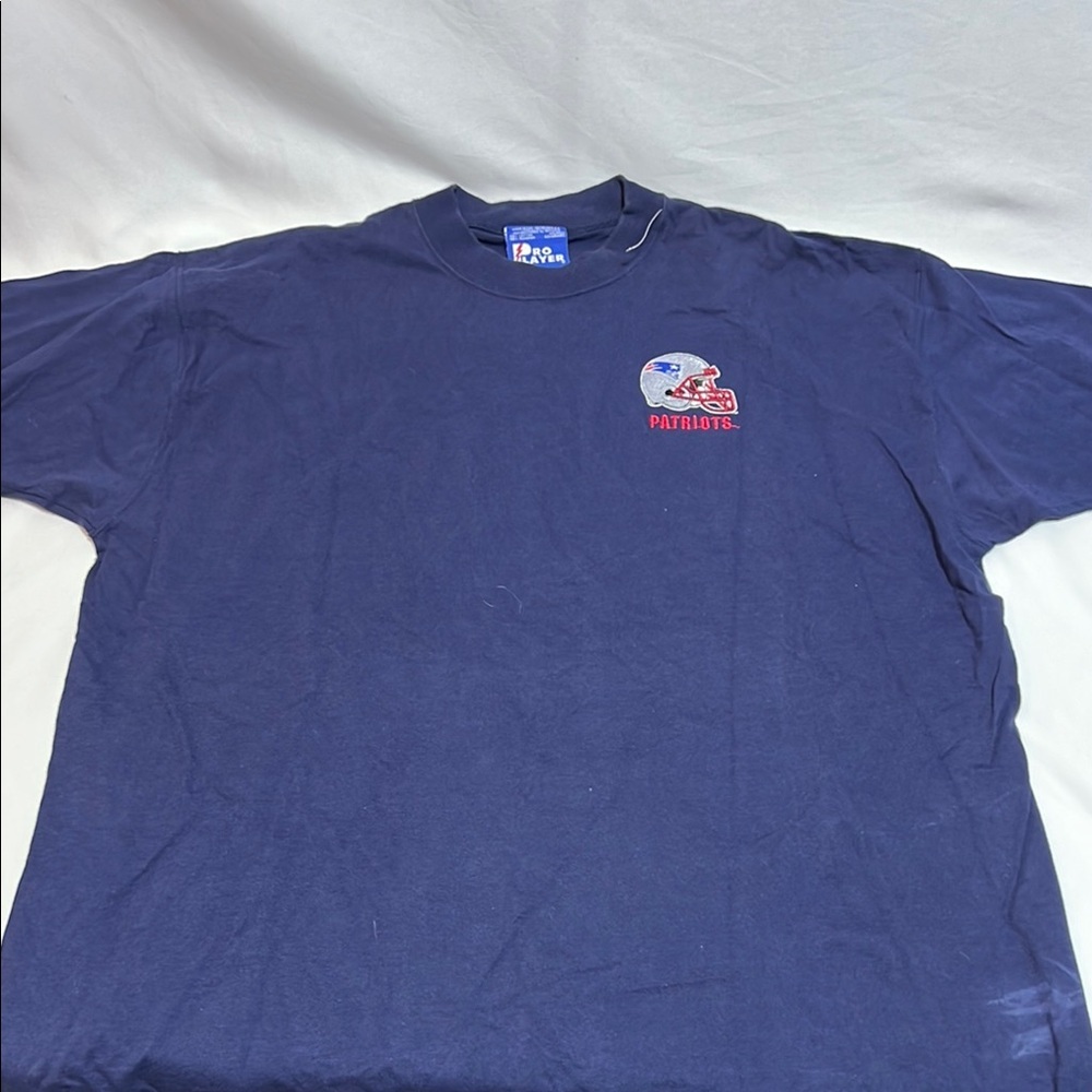 Vintage 90s Pro Player New England Patriots Mens T-Shirt XXL Embroidered